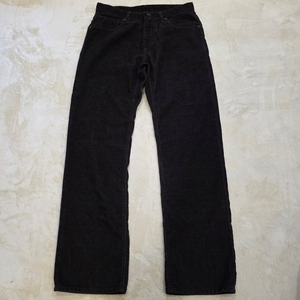 VTG Volcom Stone Boardwear Black Corduroy Pants Men W32 Skate Y2K 90s